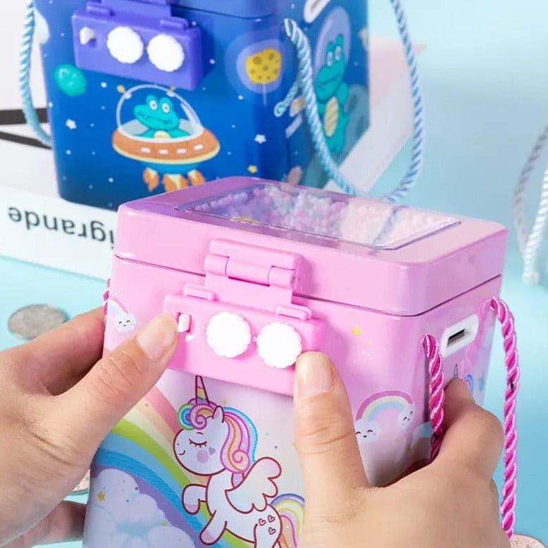 Cute Tinplate Square Piggy Bank, New Unicorn Tinplate Hand Rope Square Password Lock Piggy Bank, Piggy Bank Children Banks Cash Box Lock, Metal Piggy Bank with Password Number Lock, Metal Money Bank for Kids Cute Tinplate Square Piggy Bank, New Unicorn Tinplate Hand Rope Square Password Lock Piggy Bank, Piggy Bank Children Banks Cash Box Lock, Metal Piggy Bank with Password Number Lock, Metal Money Bank for Kids
